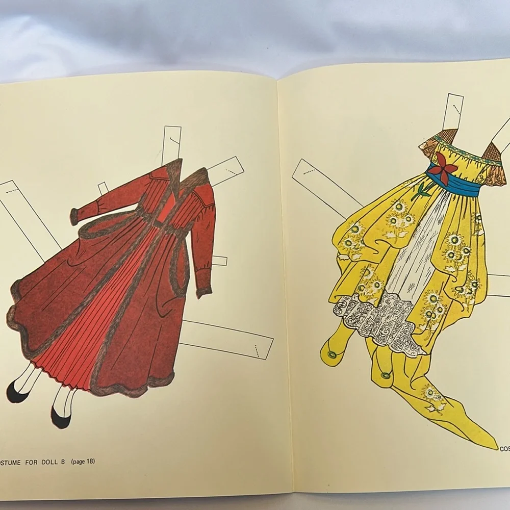 Set of 2 1983 Uncut Cut-out Paper Doll Books